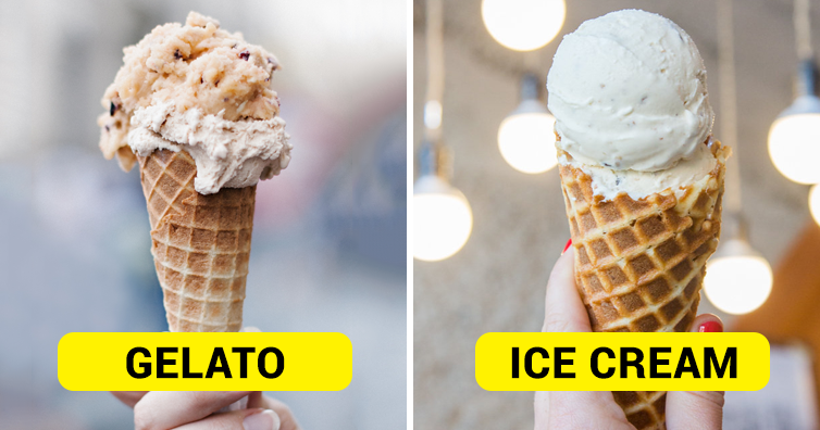 Difference between Gelato and Ice Cream