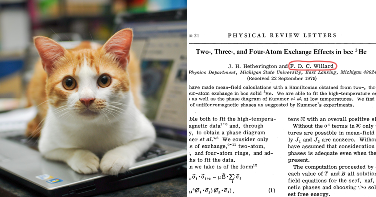 F.D.C Willard, Cat Who Co-Authored A - A Useless Info Junkie
