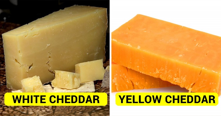 Why is cheddar cheese yellow